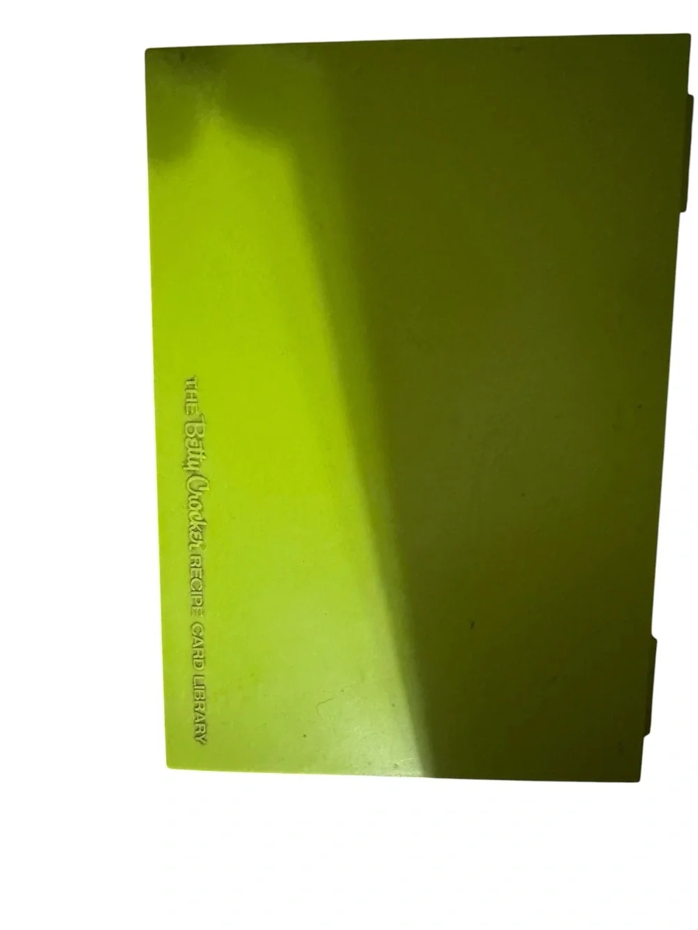 Vintage Betty Crocker Recipe Card Library – Green Plastic Storage Box